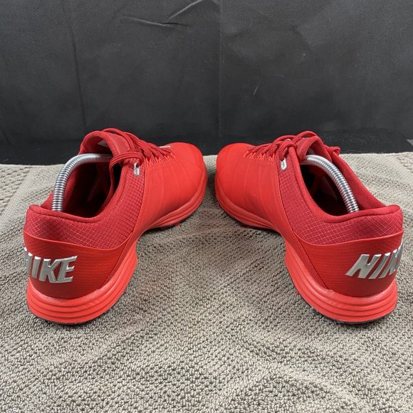 Men's NIKE POWER CHANNEL II Red Golf Shoes, size 10.5 EXCELLENT! 853738-600 - Picture 9 of 12